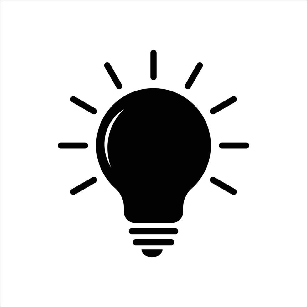 gloeilamp pictogram vector ontwerpsjabloon