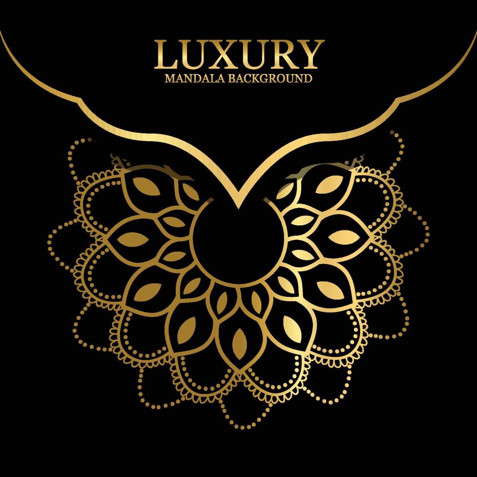 luxe decoratieve mandala achtergrond premium vector