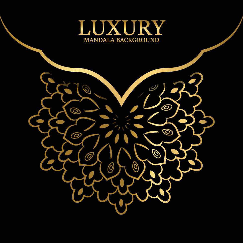 vectorillustratie premium luxe mandala-ontwerp - elegant en bewerkbaar vector