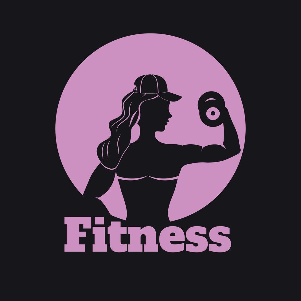 bodybuilder logo sjabloon set, fitness logo vector