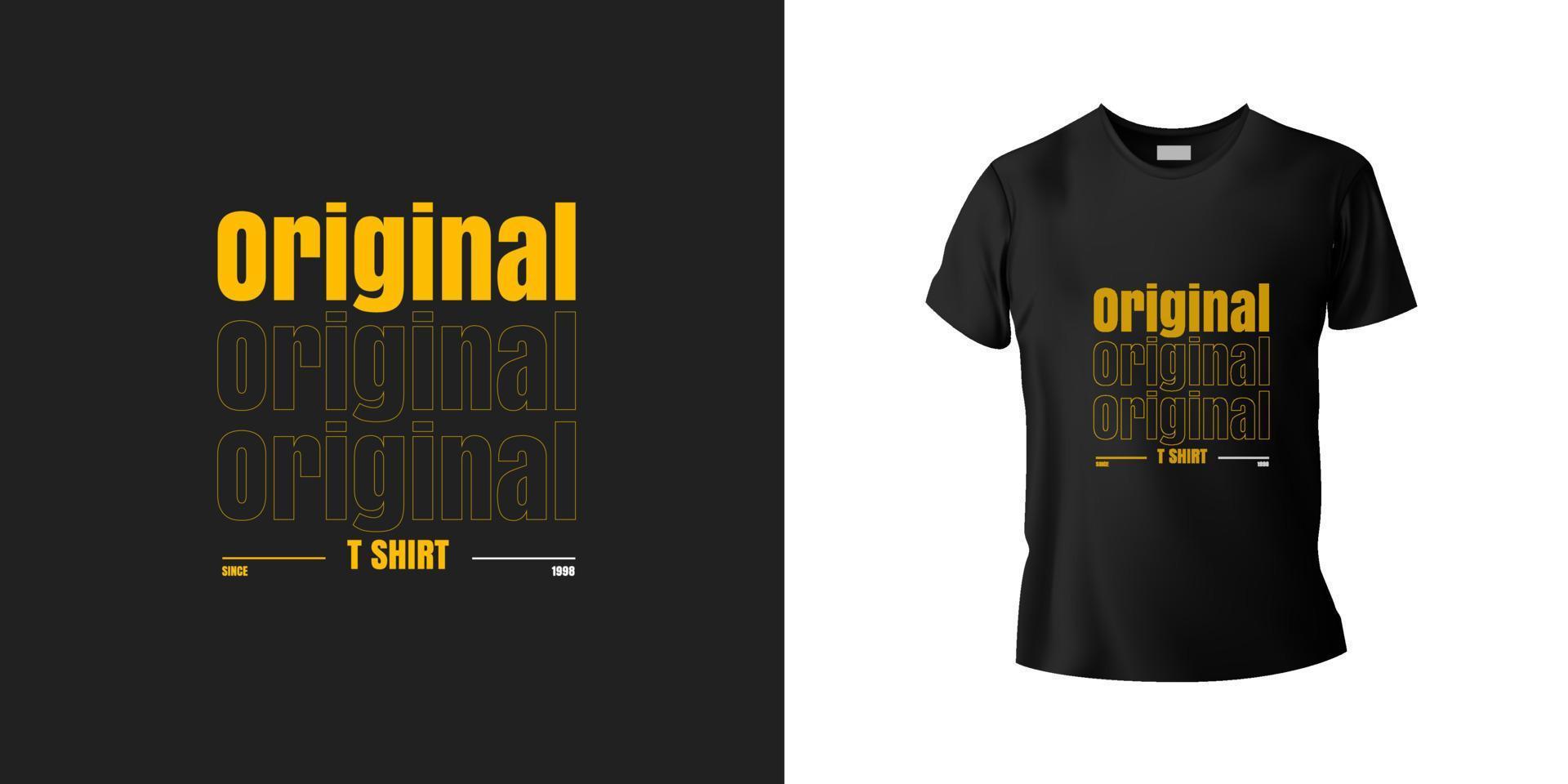 originele typografie t-shirt sjabloon vector