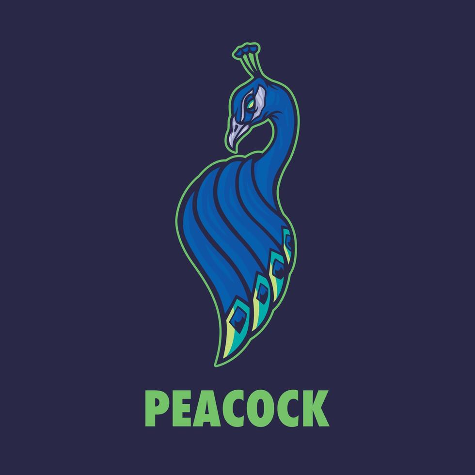 pauw mascotte logo vector