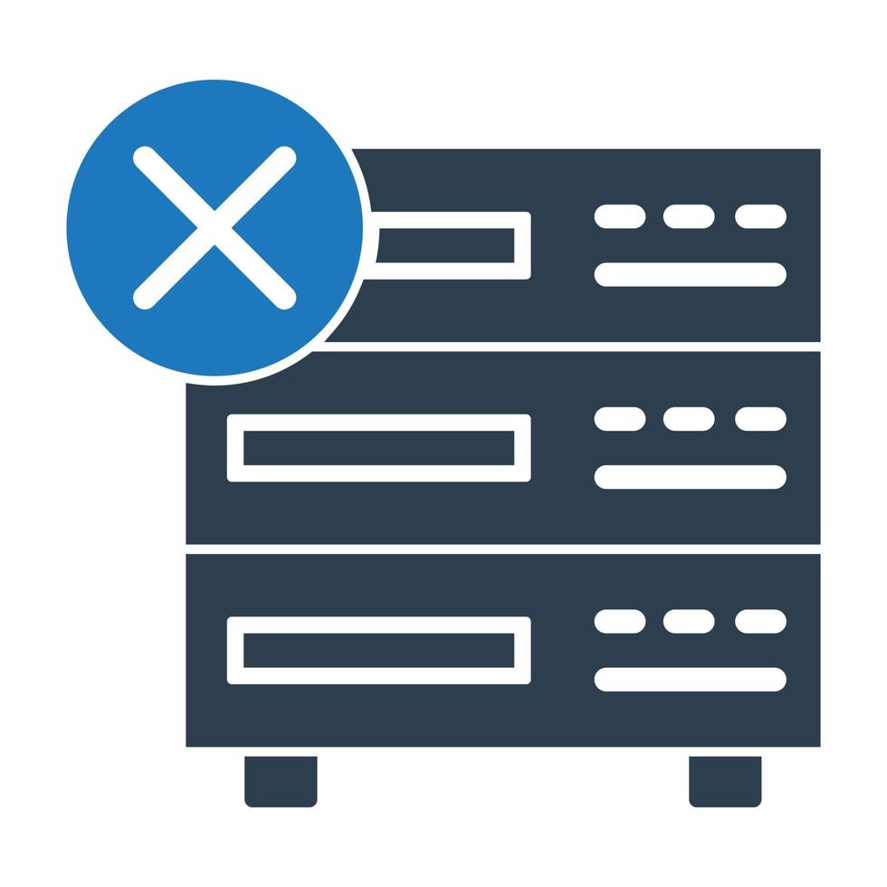 serverfout vectorpictogram dat gemakkelijk kan worden gewijzigd of bewerkt vector