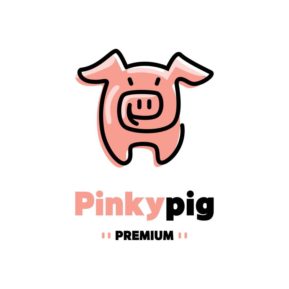 pinky varken logo vector