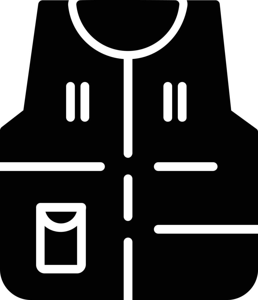 vest glyph icoon vector