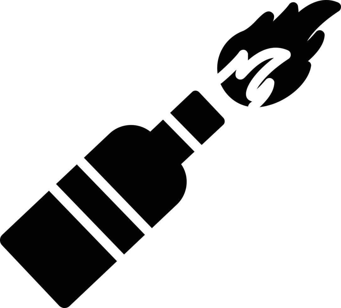 molotov cocktail glyph icon vector