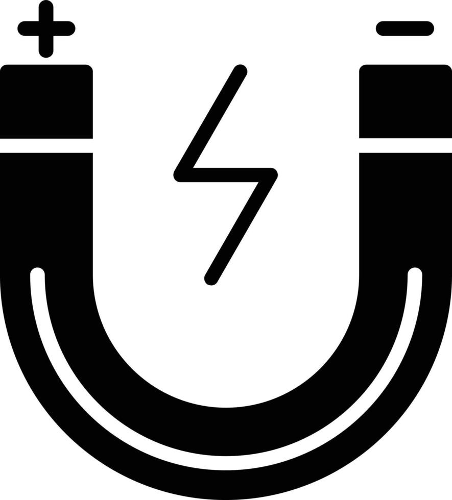 magneet glyph icoon vector