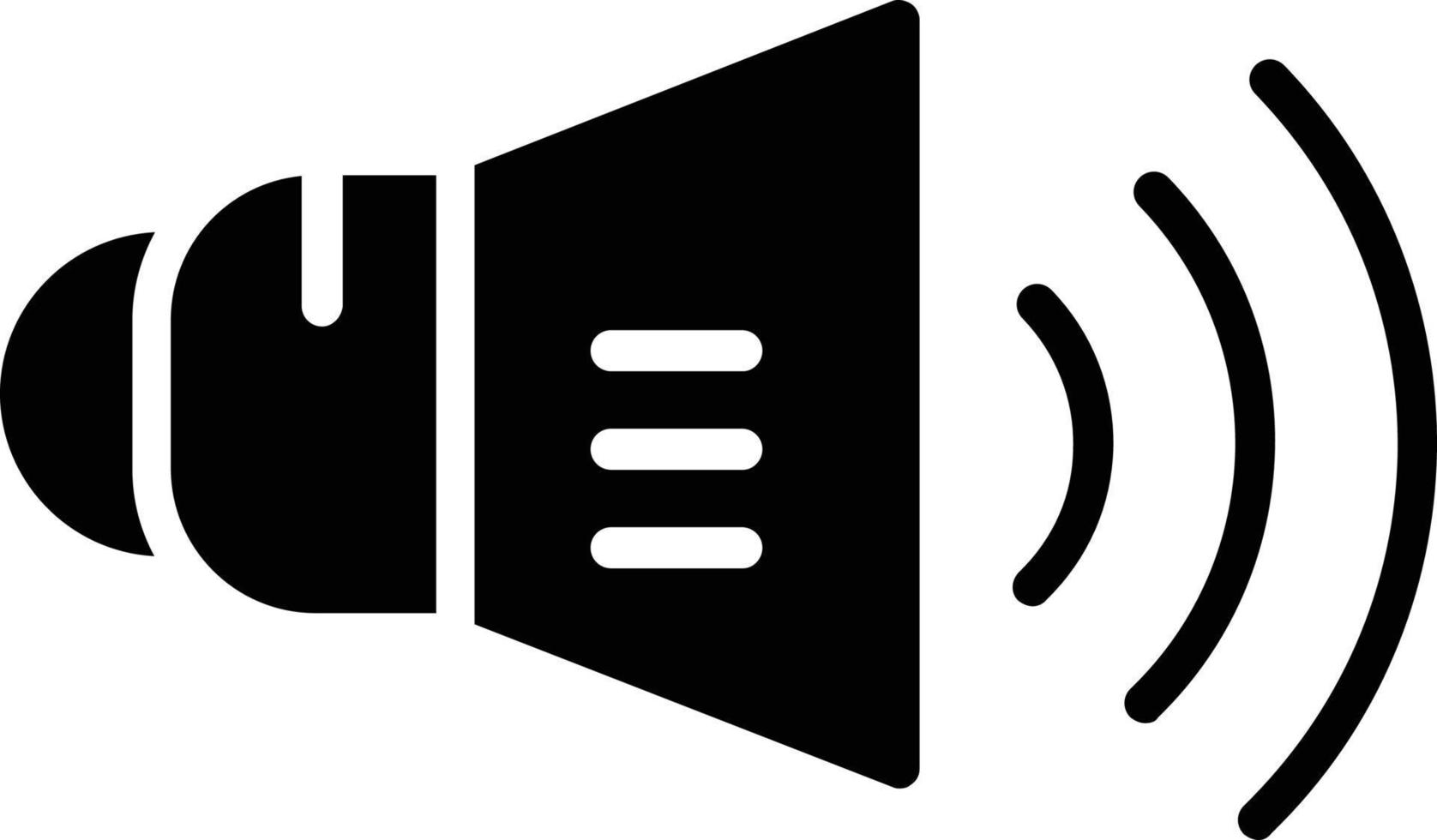 luidspreker glyph-pictogram vector