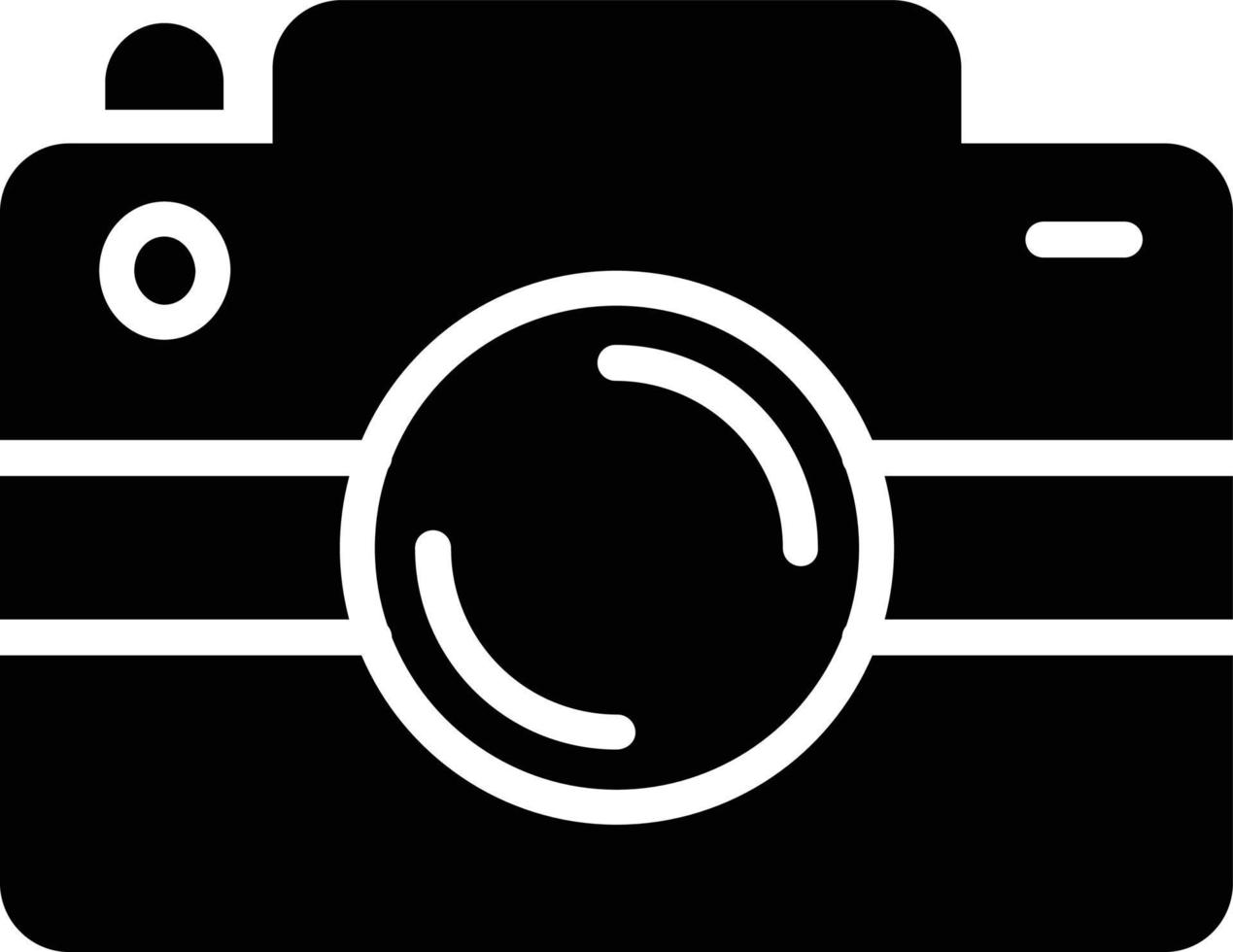 camera glyph-pictogram vector