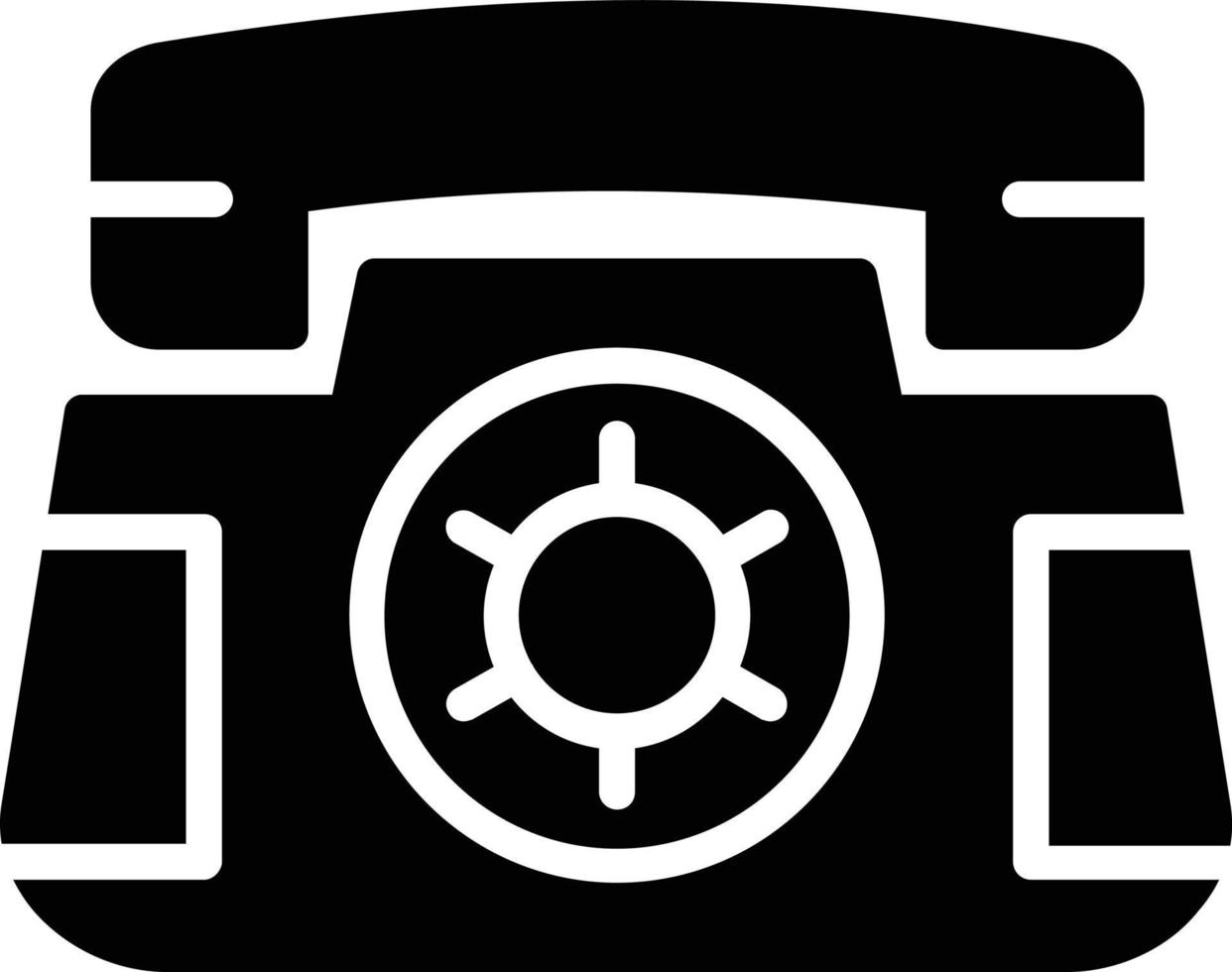 telefoon glyph icoon vector