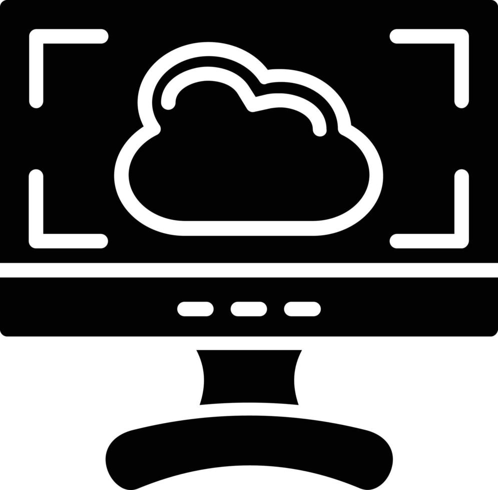 scherm glyph-pictogram vector