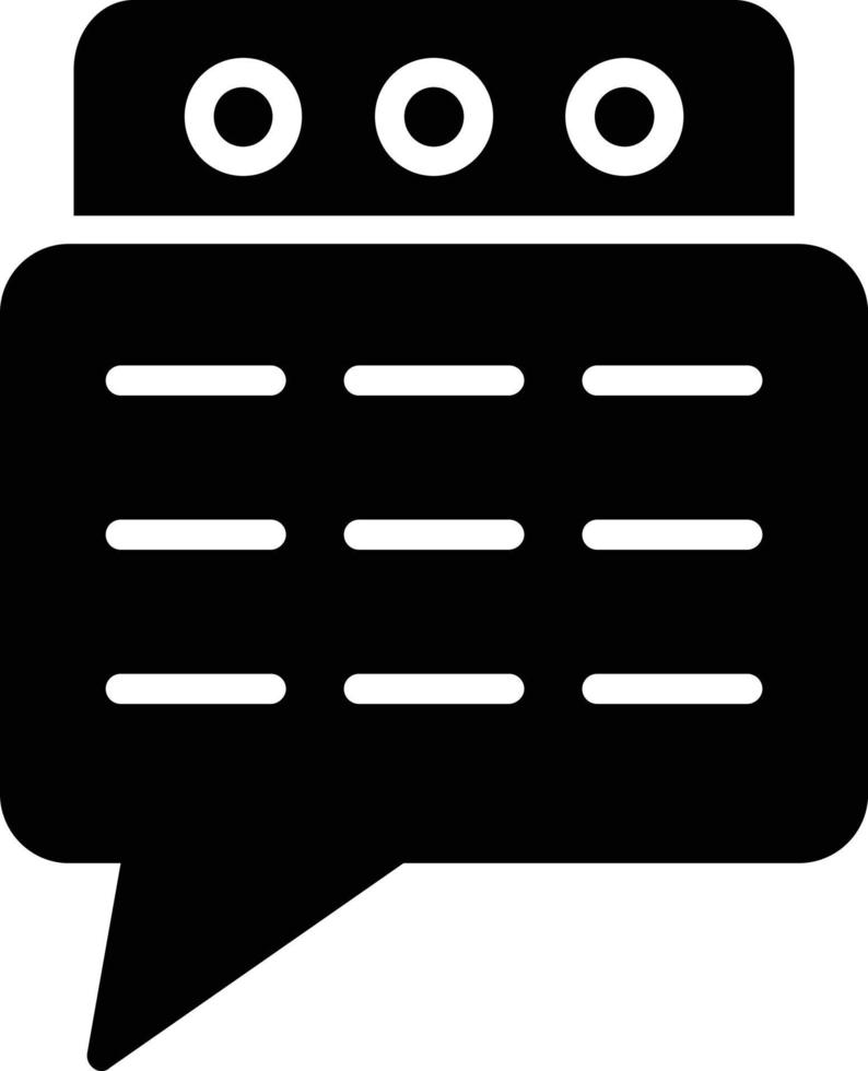 chat glyph-pictogram vector