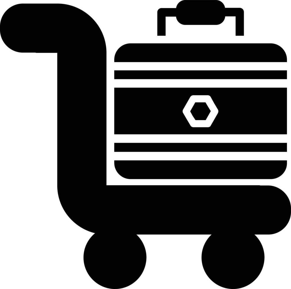 bagage glyph icoon vector