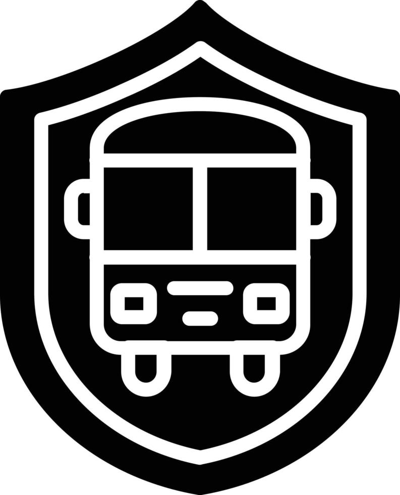 reisverzekering glyph icon vector