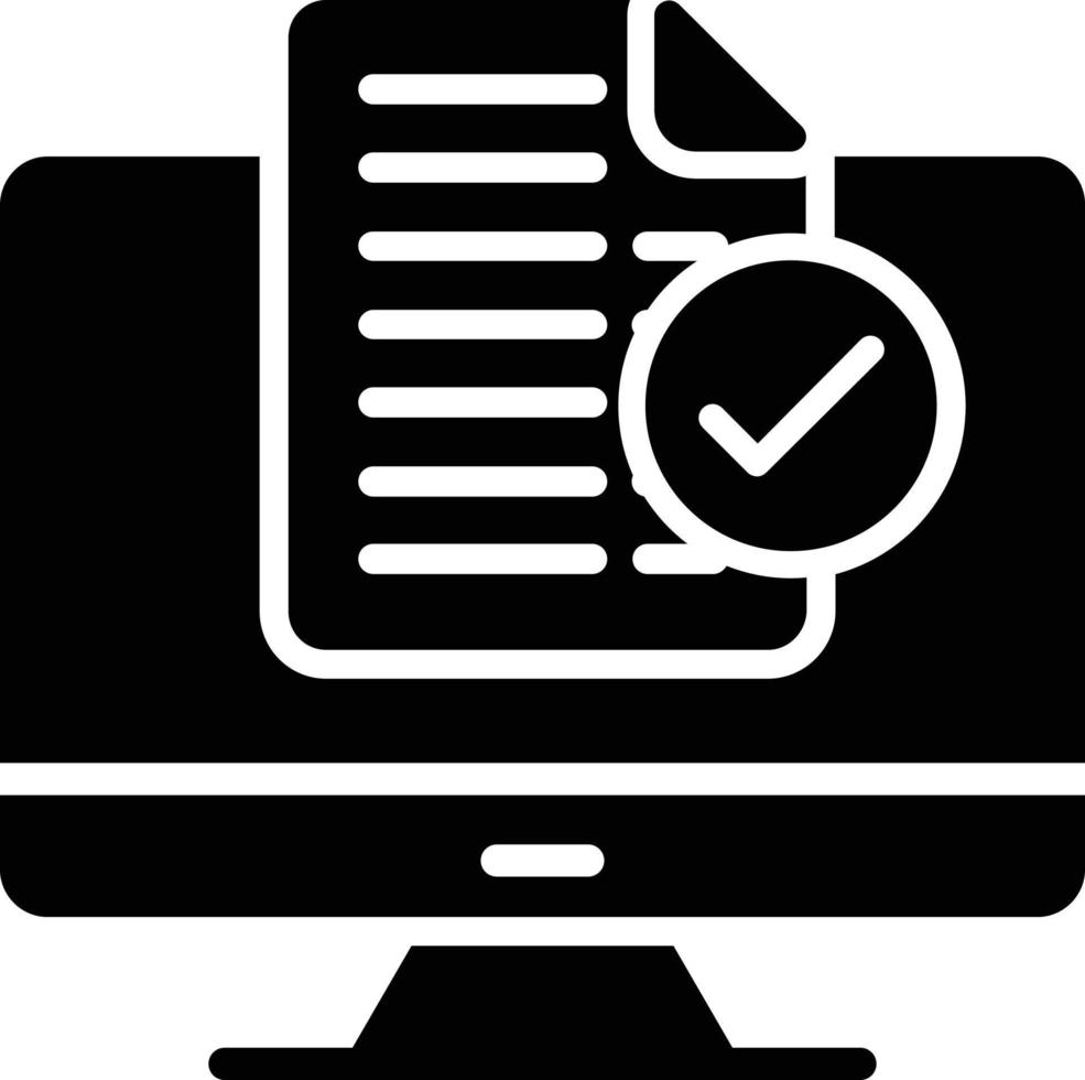 glyph-pictogram voor online documentatie vector