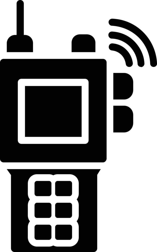 walkie glyph-pictogram vector