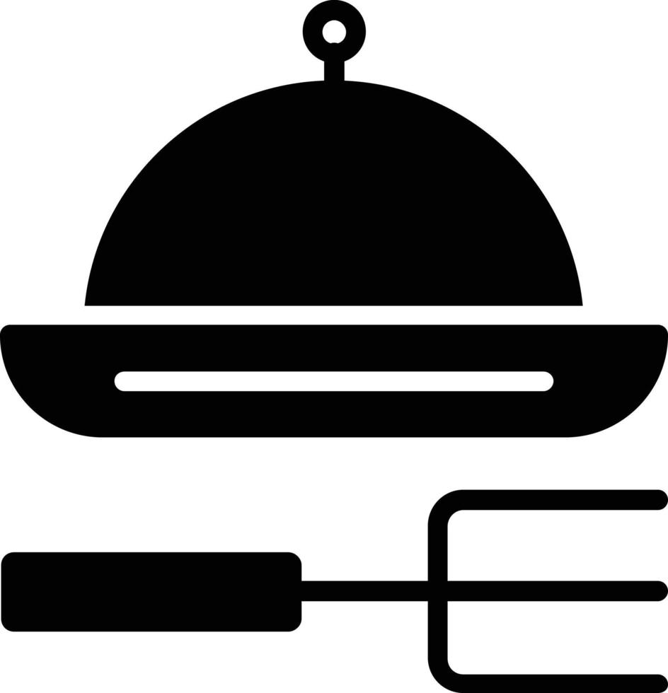 maaltijd glyph icoon vector