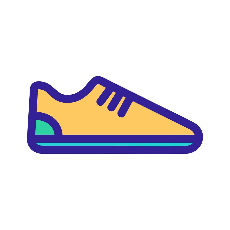 sneakers pictogram vector. geïsoleerde contour symbool illustratie vector