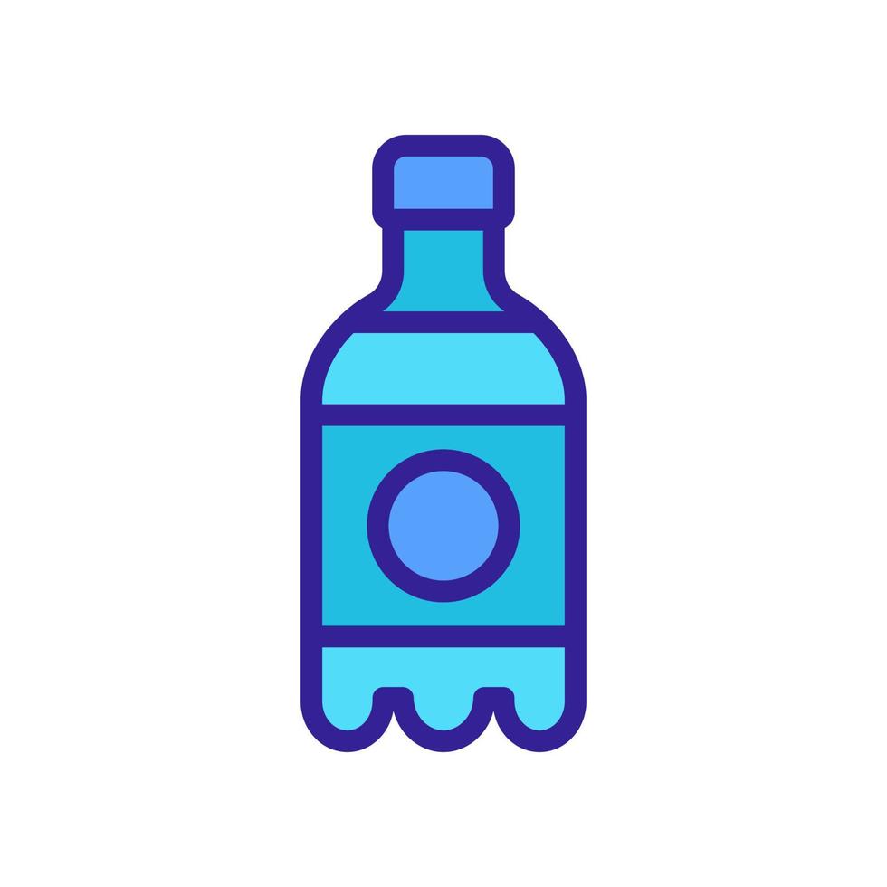 koolzuurhoudende drank pictogram vector. geïsoleerde contour symbool illustratie vector