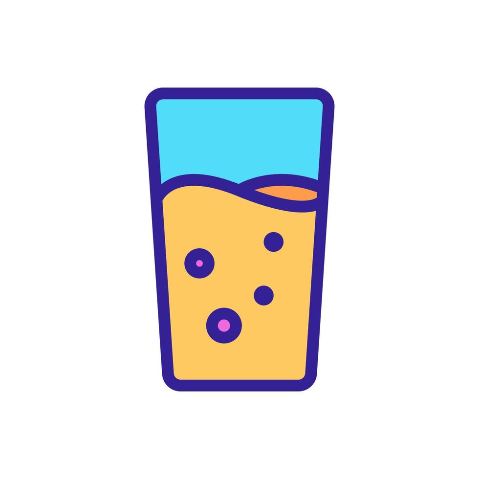 koolzuurhoudende drank pictogram vector. geïsoleerde contour symbool illustratie vector