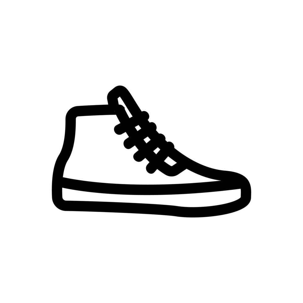 sneakers pictogram vector. geïsoleerde contour symbool illustratie vector