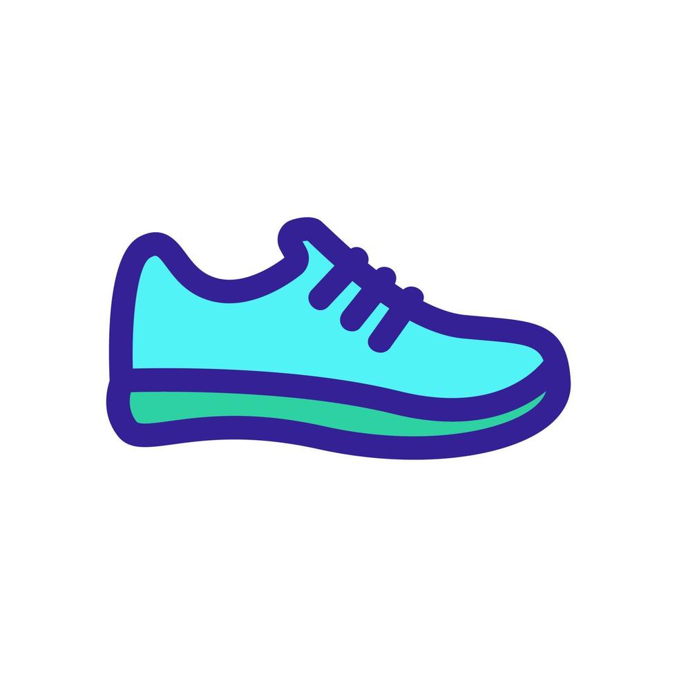 sneakers pictogram vector. geïsoleerde contour symbool illustratie vector