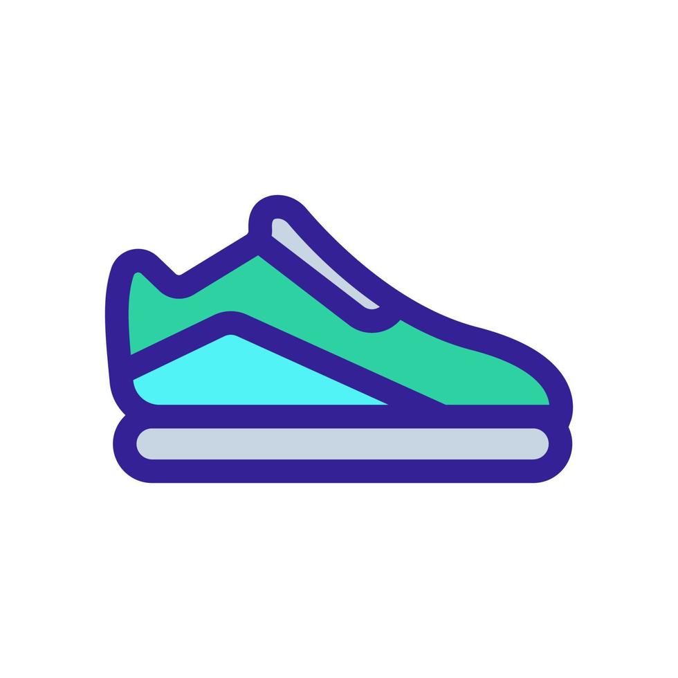 sneakers pictogram vector. geïsoleerde contour symbool illustratie vector