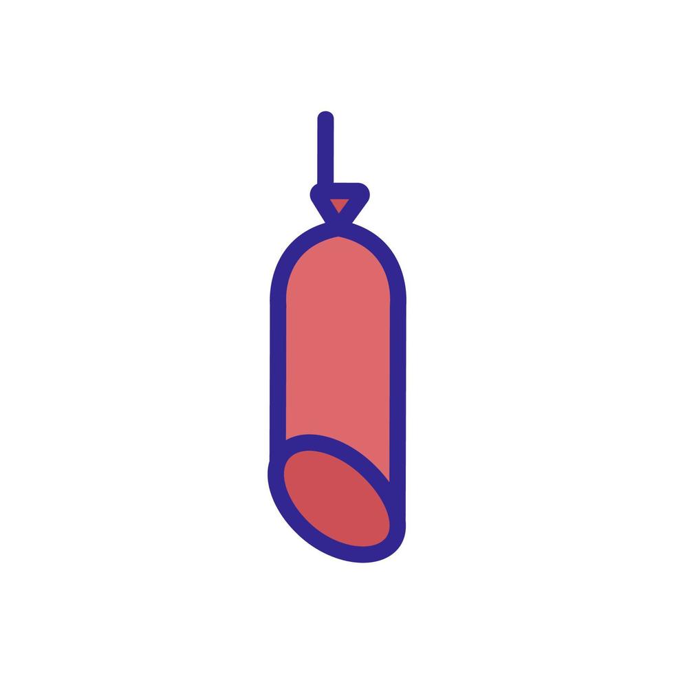 gerookt vlees pictogram vector. geïsoleerde contour symbool illustratie vector