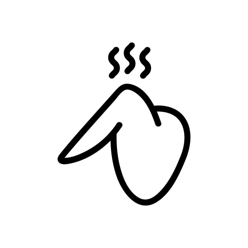 smakelijk gerookt vlees pictogram vector. geïsoleerde contour symbool illustratie vector