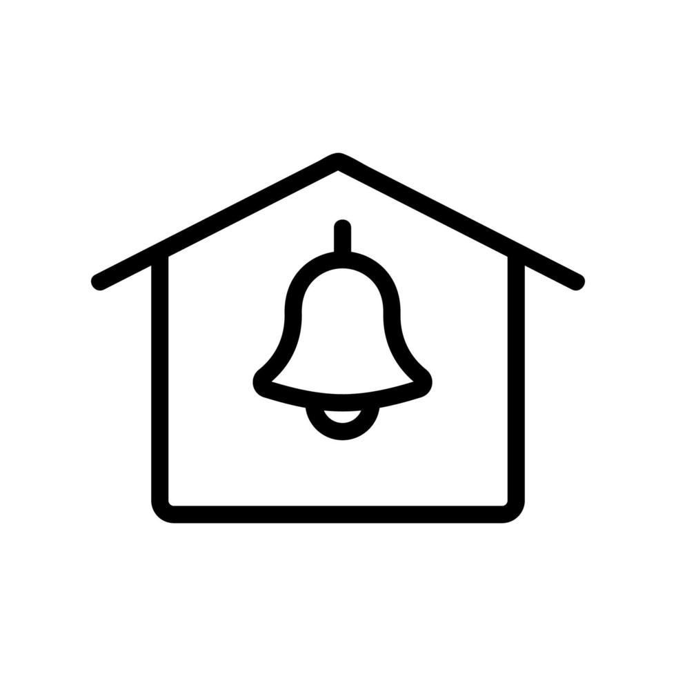 slimme huis pictogram vector. geïsoleerde contour symbool illustratie vector