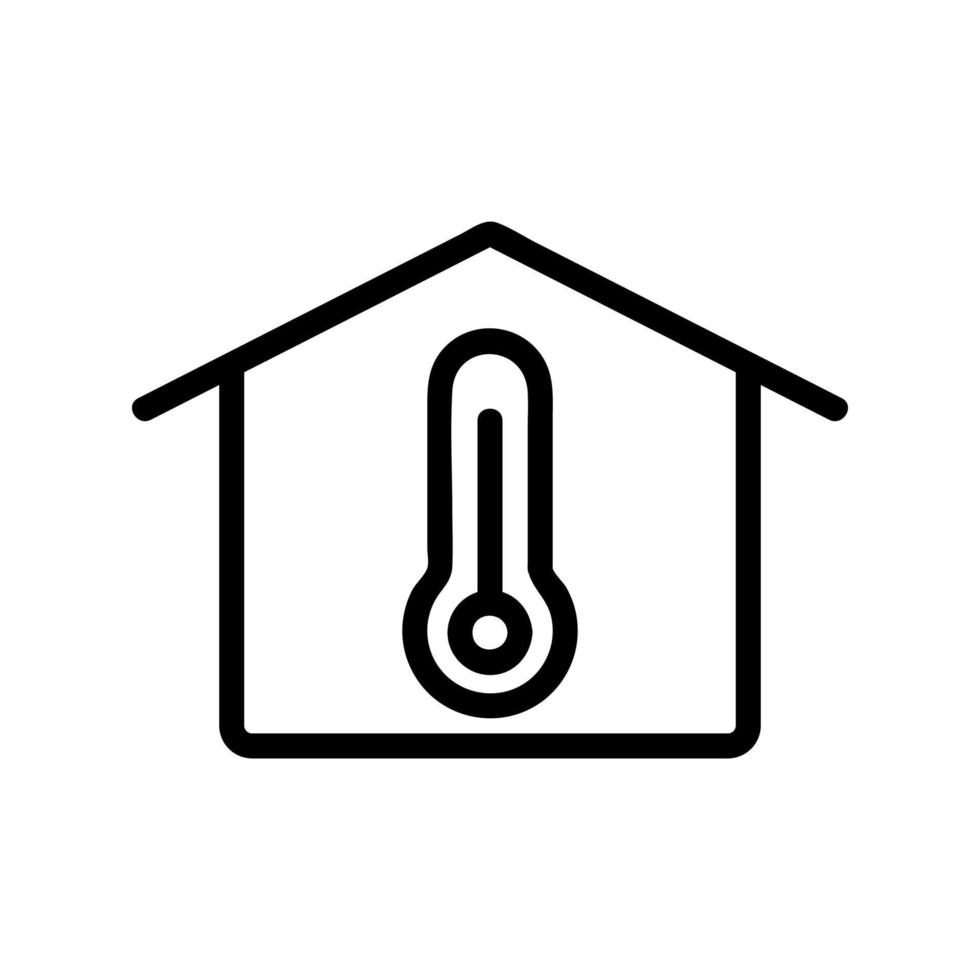 slimme huis pictogram vector. geïsoleerde contour symbool illustratie vector