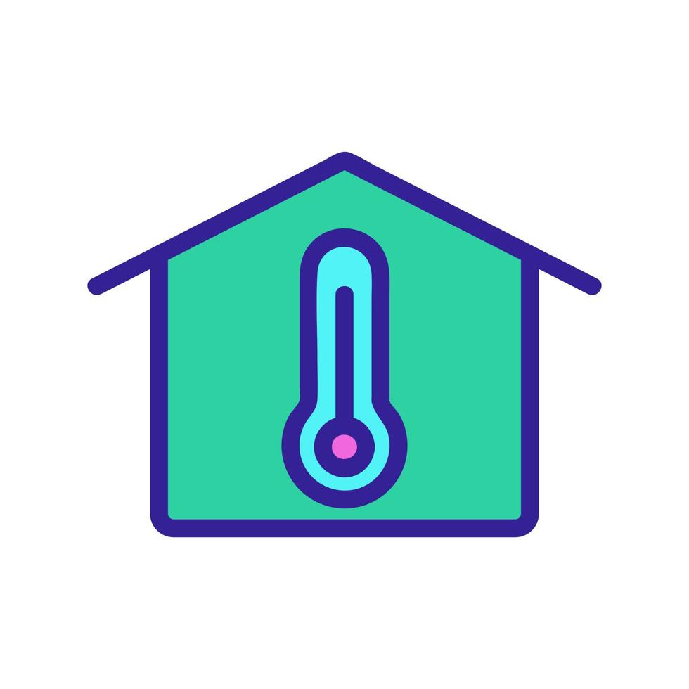 slimme huis pictogram vector. geïsoleerde contour symbool illustratie vector