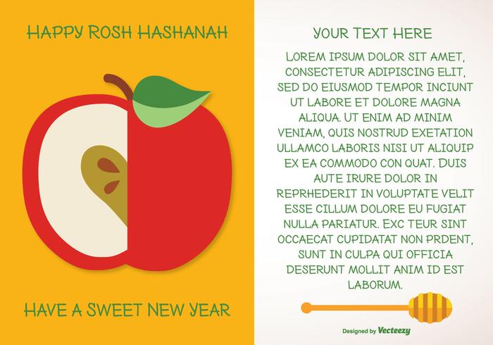 Rosh Hashanah Greeting Illustratie vector