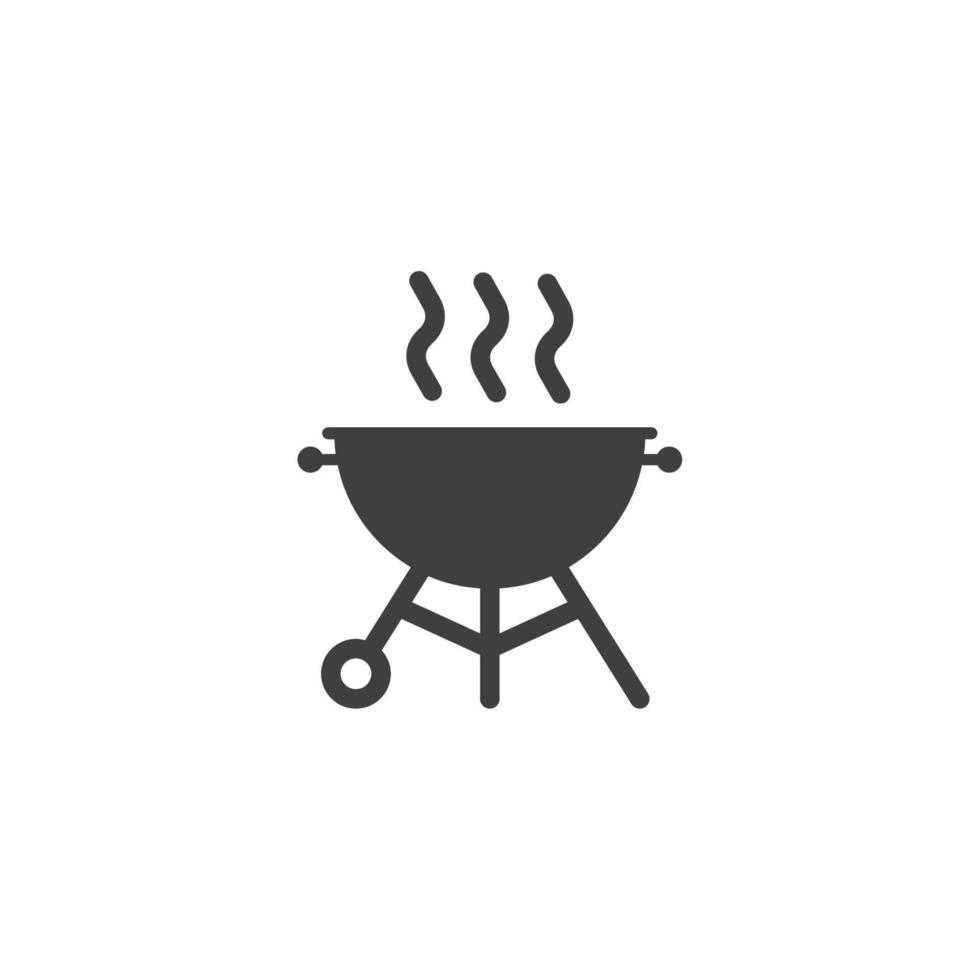 vector teken van het symbool van de barbecue grill is geïsoleerd op een witte achtergrond. barbecue grill pictogram kleur bewerkbaar.