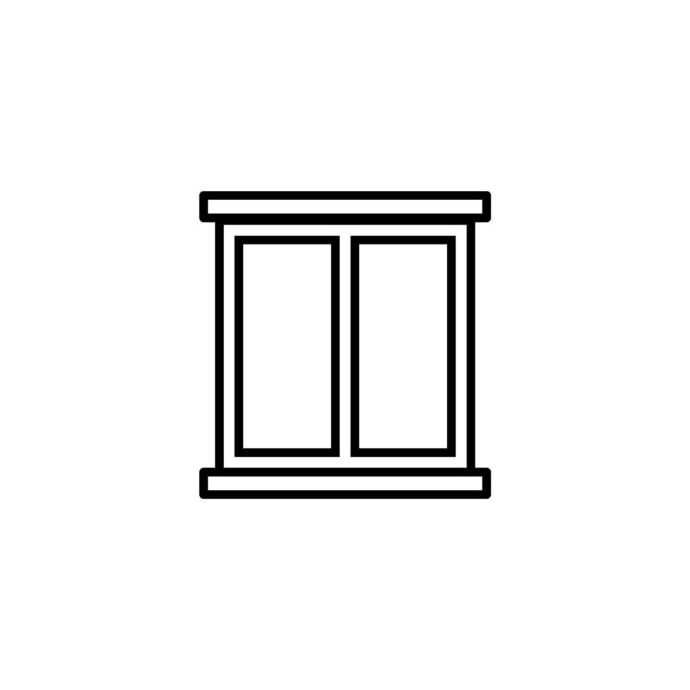 vector teken van het venster symbool is geïsoleerd op een witte achtergrond. vensterpictogram kleur bewerkbaar.