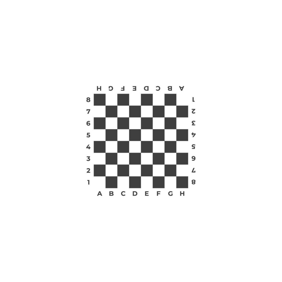 vector teken van het schaakbord symbool is geïsoleerd op een witte achtergrond. schaakbord pictogram kleur bewerkbaar.