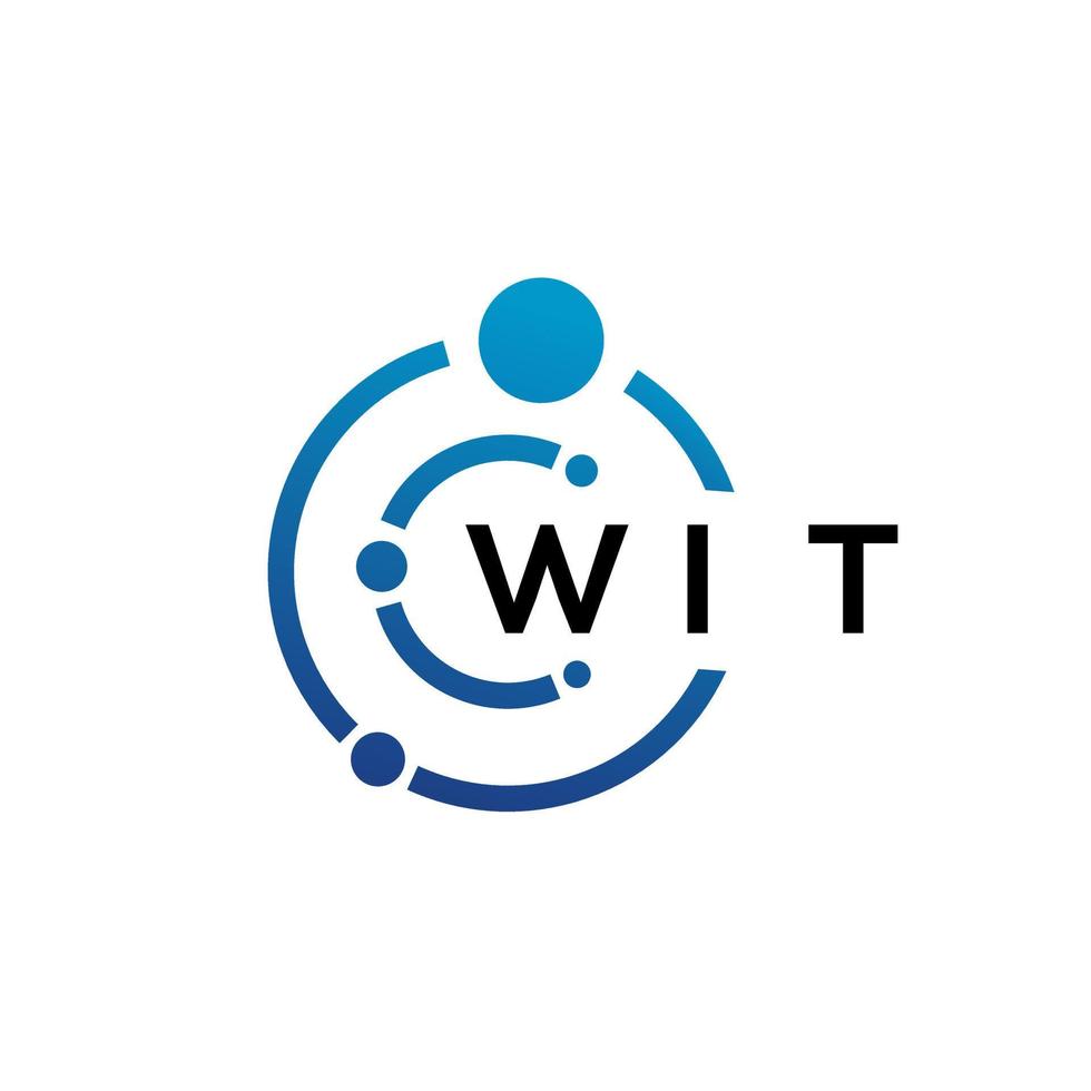 wit brief technologie logo ontwerp op witte achtergrond. wit creatieve initialen letter it logo concept. met letterontwerp. vector