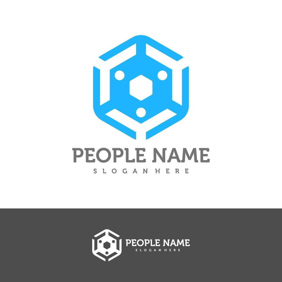 mensen logo ontwerpsjabloon. gemeenschap mensen logo concept vector. creatief pictogram symbool vector