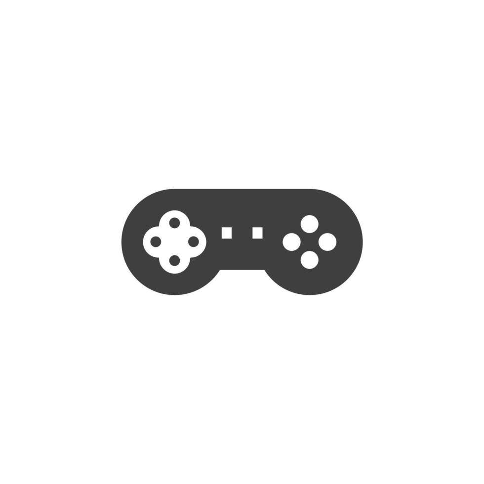 vector teken van het symbool van de video game controller is geïsoleerd op een witte achtergrond. video game controller pictogram kleur bewerkbaar.