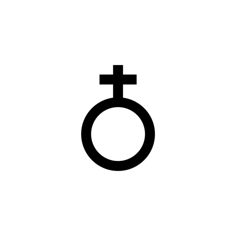 vector teken van het geslacht symbool is geïsoleerd op een witte achtergrond. geslacht pictogram kleur bewerkbaar.