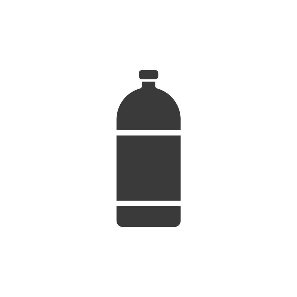 vector teken van het fles-symbool is geïsoleerd op een witte achtergrond. fles pictogram kleur bewerkbaar.