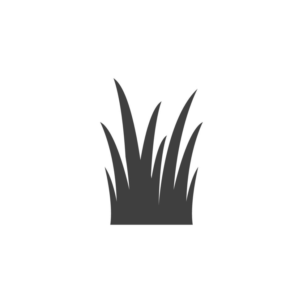 vector teken van het gras-symbool is geïsoleerd op een witte achtergrond. gras pictogram kleur bewerkbaar.