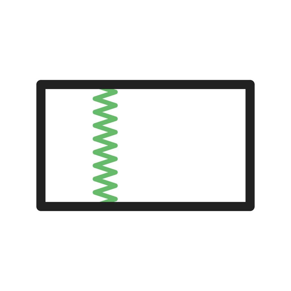 qatar lijn groen en zwart pictogram vector