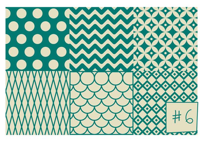 Gratis Mid Century Pattern # 6 vector