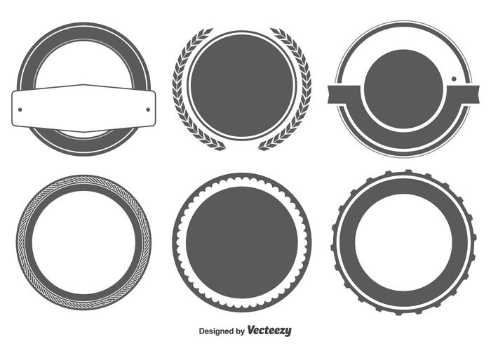 Lege Badge / Etiketten Vorm Set vector