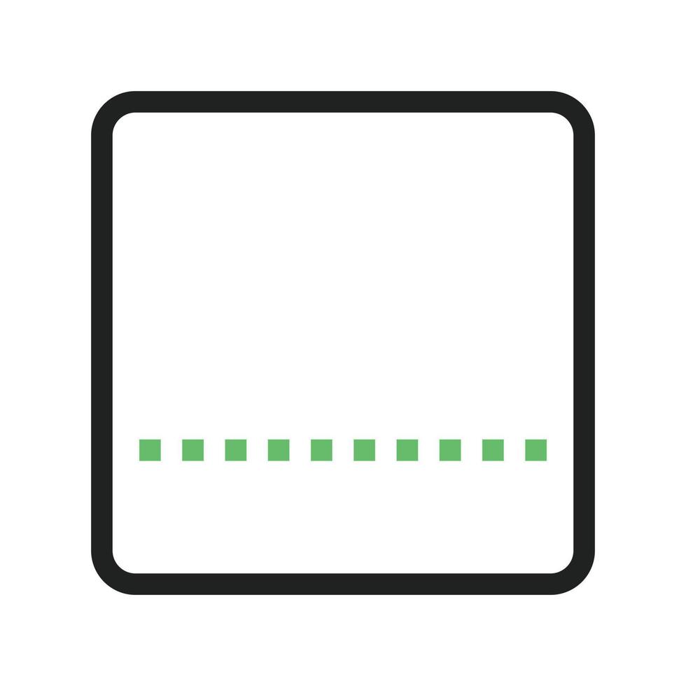 bijsnijden originele lijn groen en zwart pictogram vector