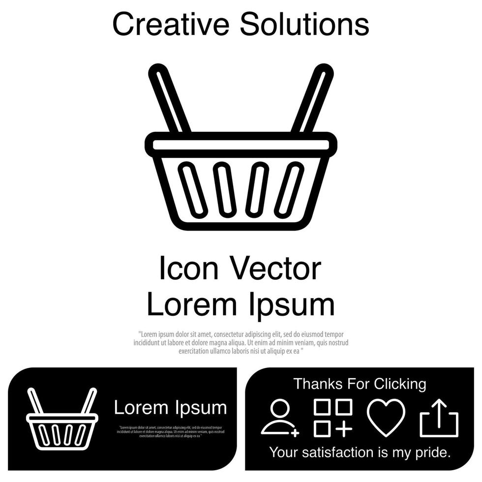 winkelmandje pictogram eps 10 vector