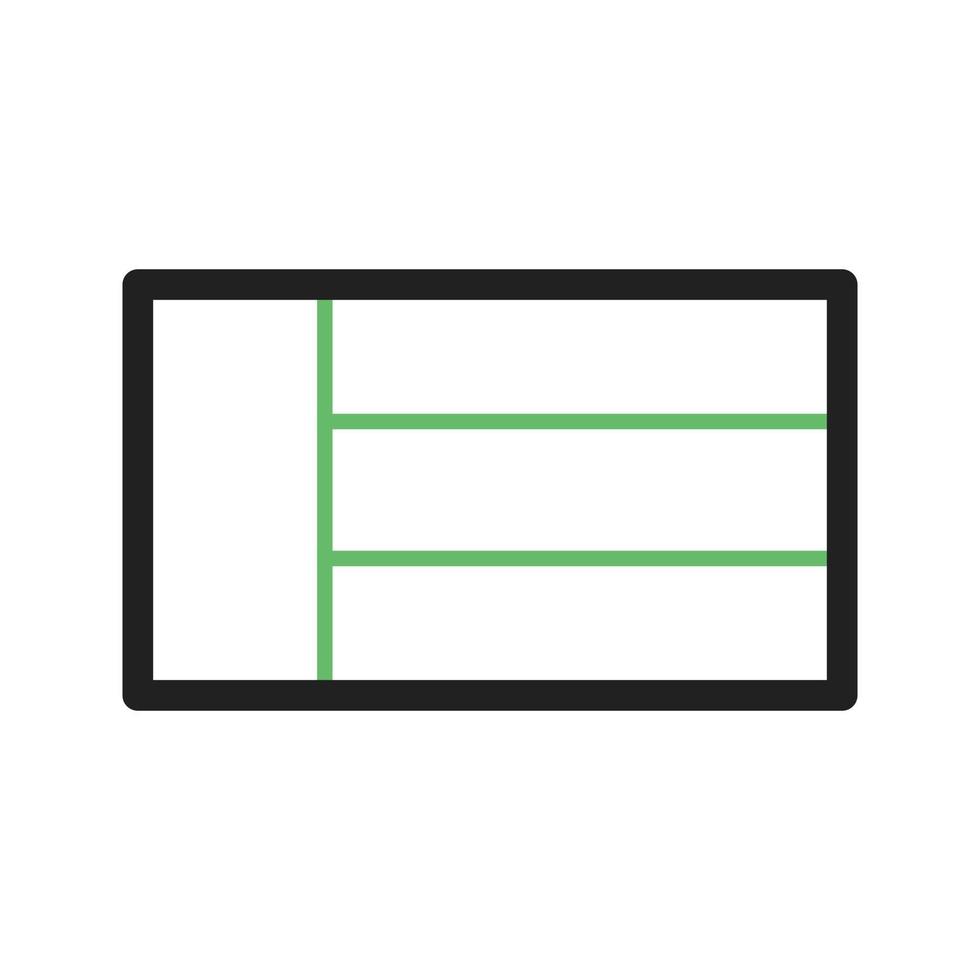 verenigde arabische emiraten lijn groen en zwart pictogram vector