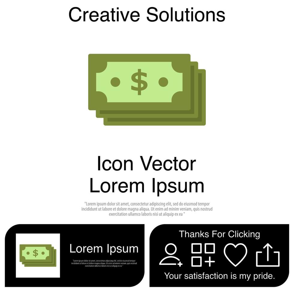 geld pictogram eps 10 vector