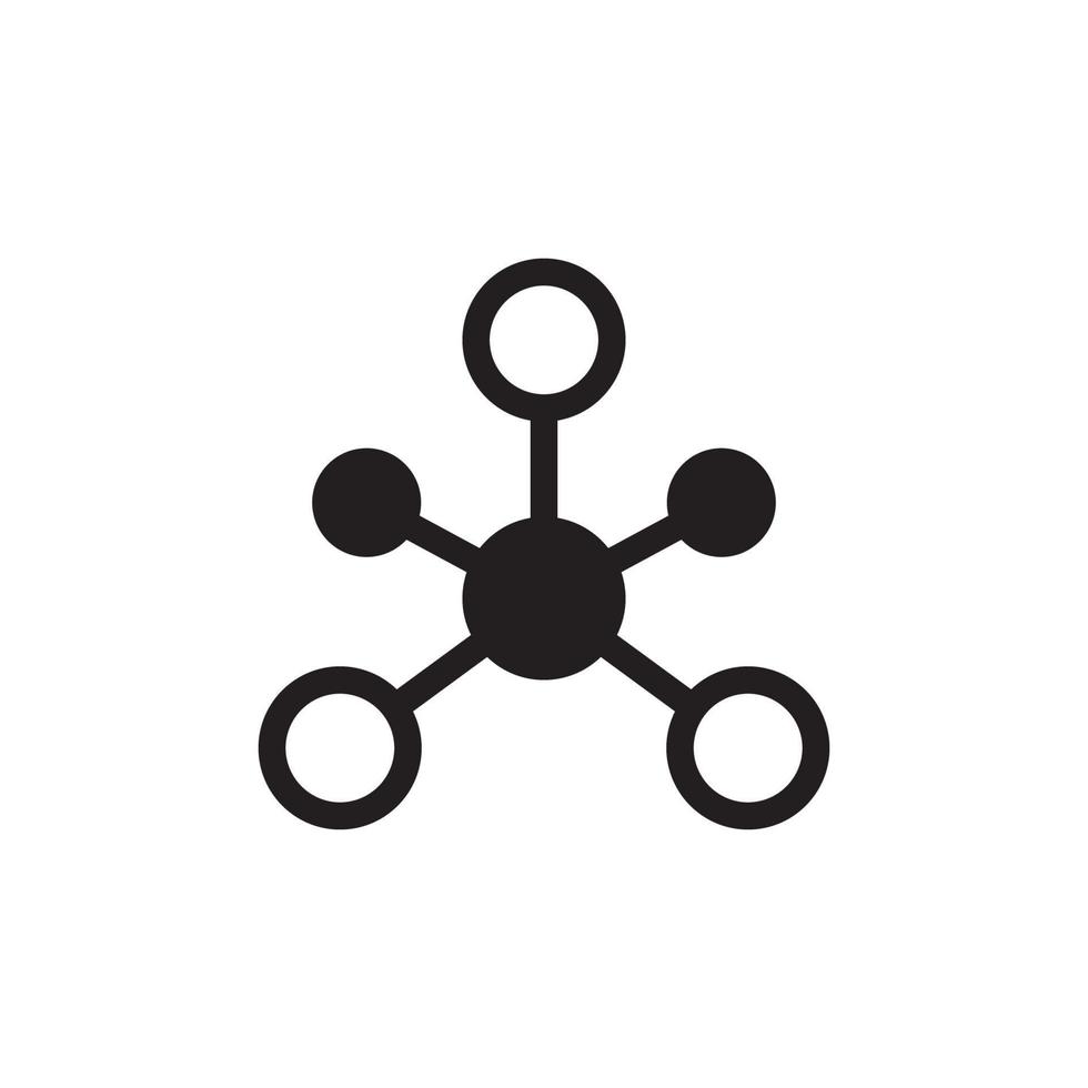 molecuul pictogram eps 10 vector